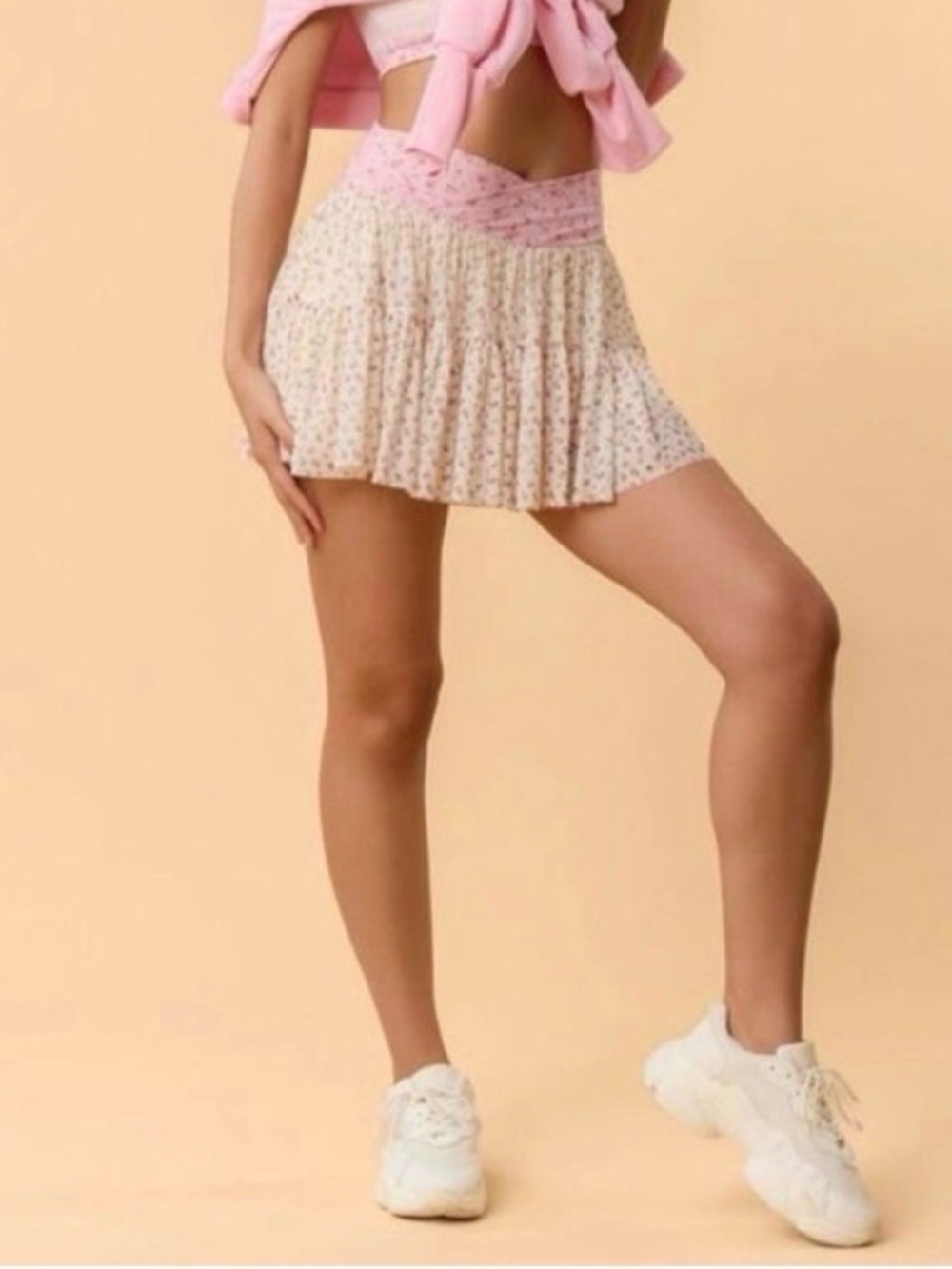 NWT! Popflex Target X Blogilates Women's Ballerina Skort Skirt Pink Size Medium